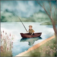 man fishing